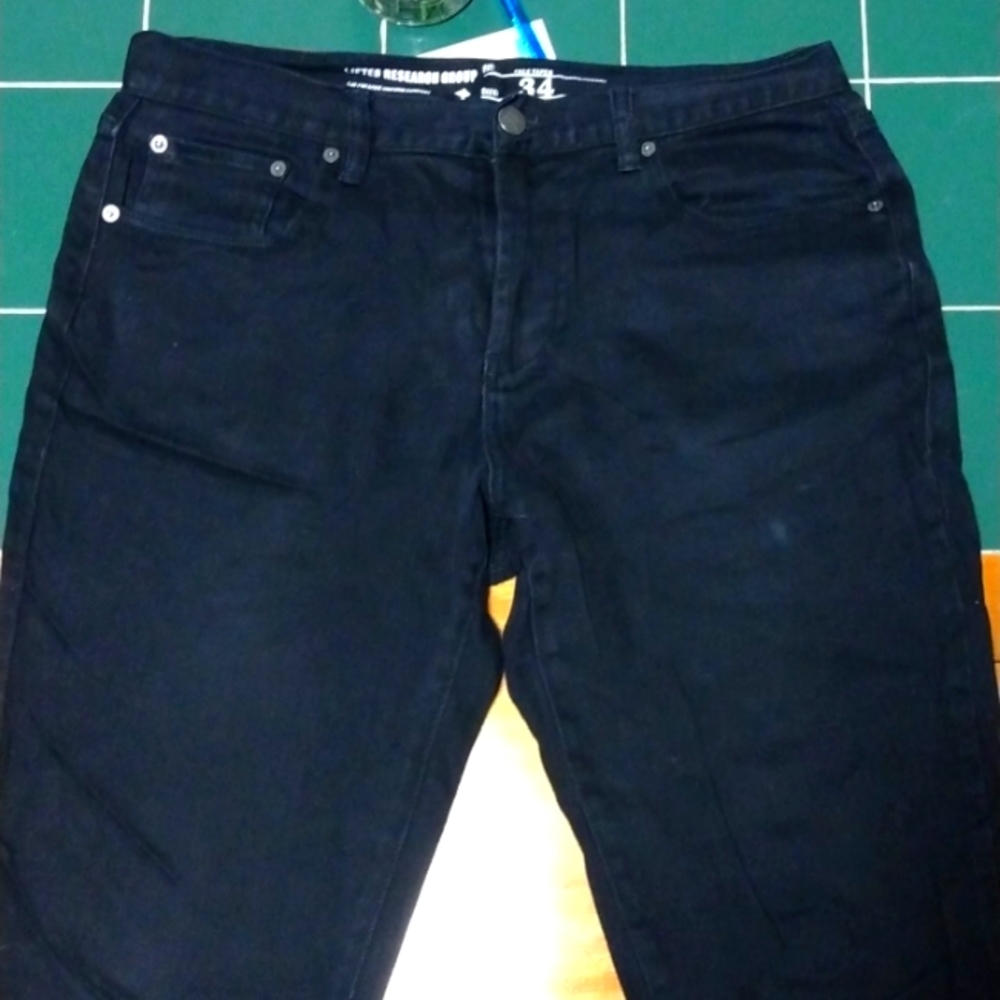 Black LRG denim true-tapered jeans 34x30